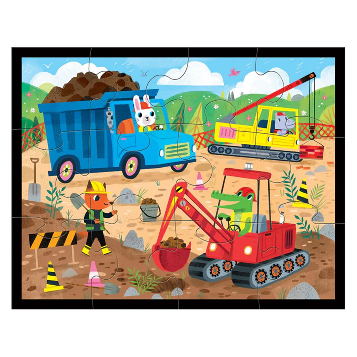 12 Piece Puzzle Construction Site - Image 2