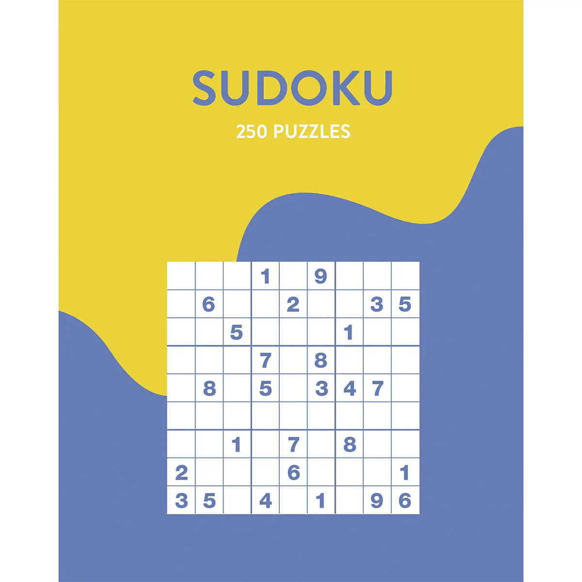 250 Puzzles Sudoku Yellow & Blue - Lake Press
