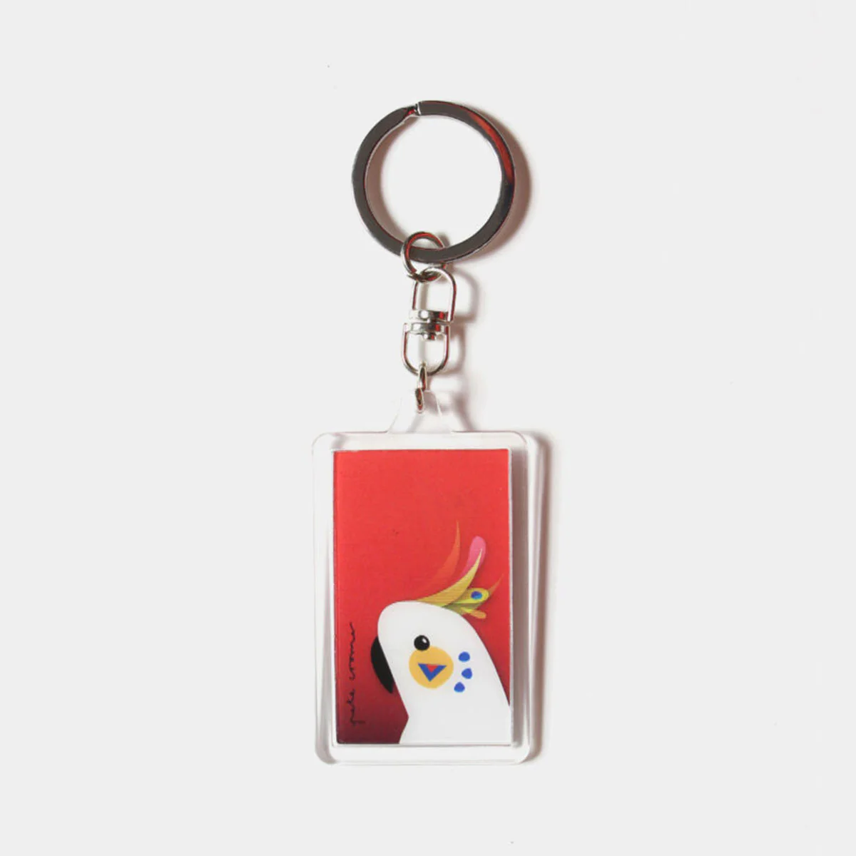 3D Key Ring Cockatoo Pete Cromer - Wilmot Harvey