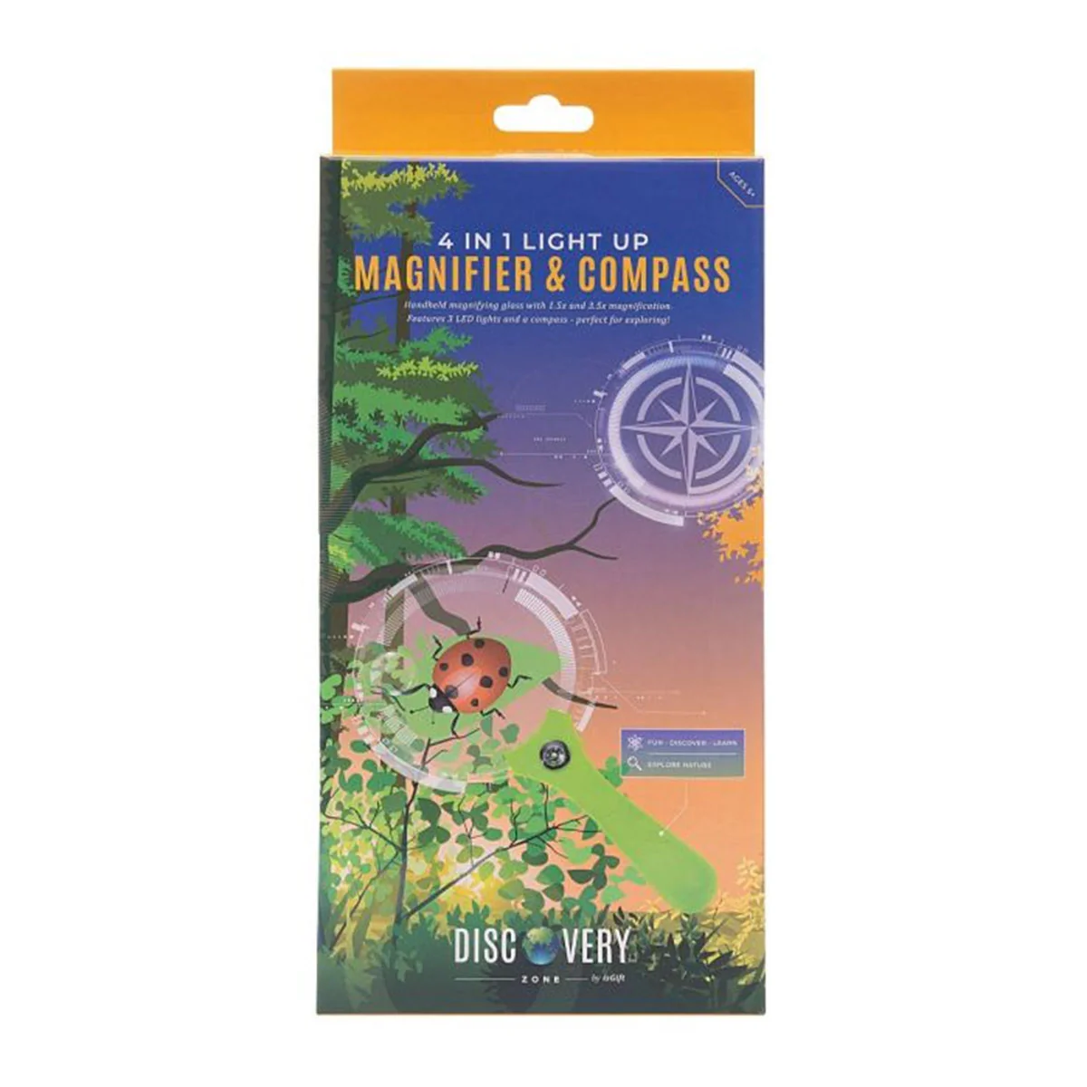 4 in 1 Light Up Magnifier With Compass - Isalbialbi