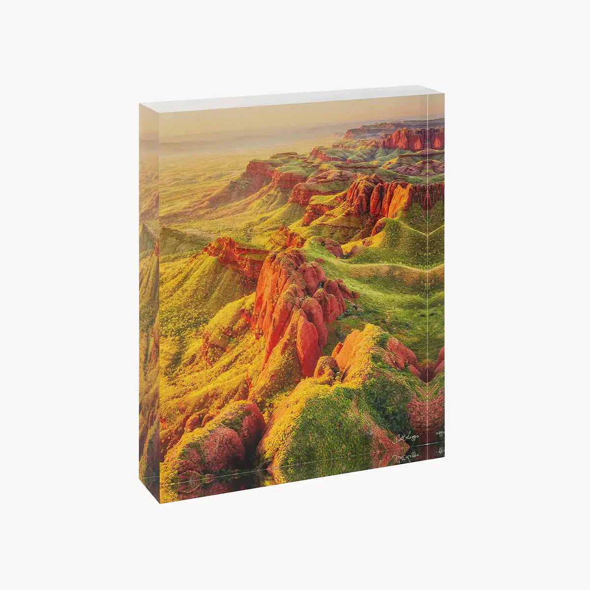 Acrylic Desk Block Classic Kimberley 14.4x18cm - Scott Leggo