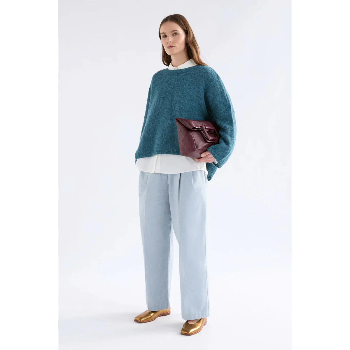 Agna Luna Sweater Stone Blue - Elk Accessories - Image 2