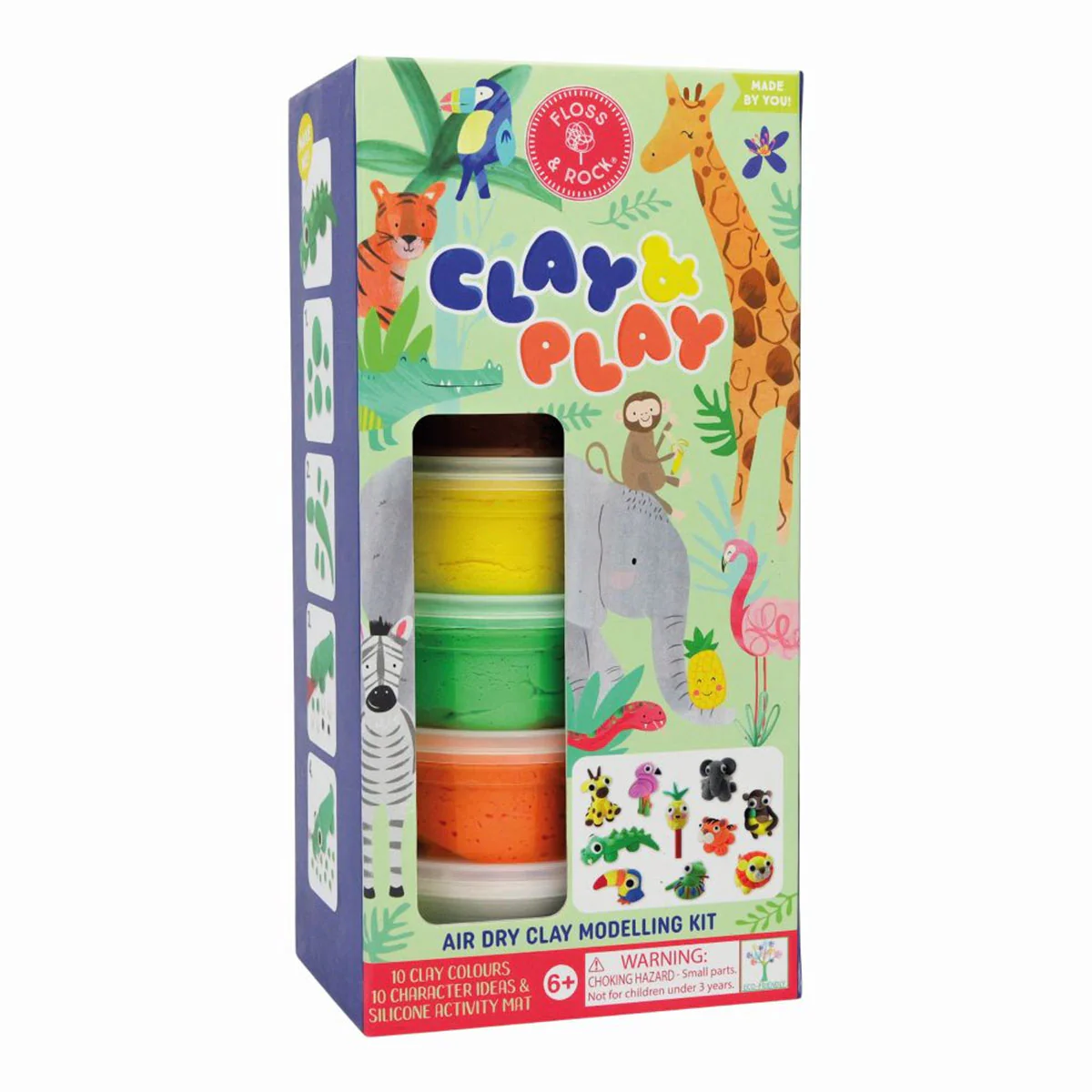 Air Dry Clay Jungle Modelling Kit Clay & Play - Bobangles