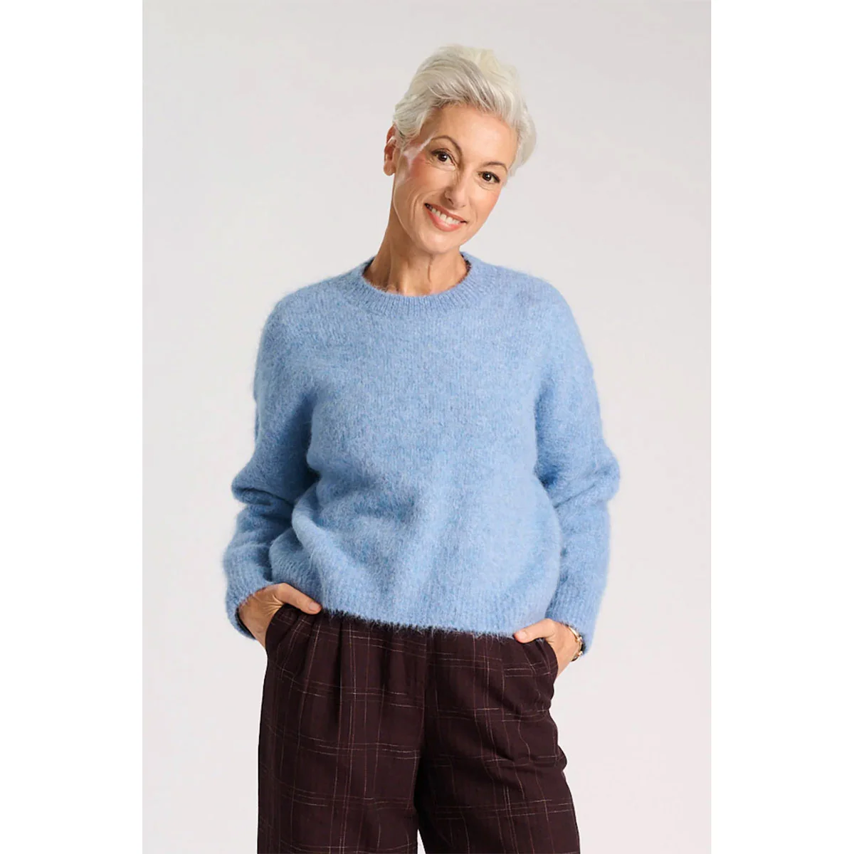 Aspen Knit Sweater Baby Blue - Image 2