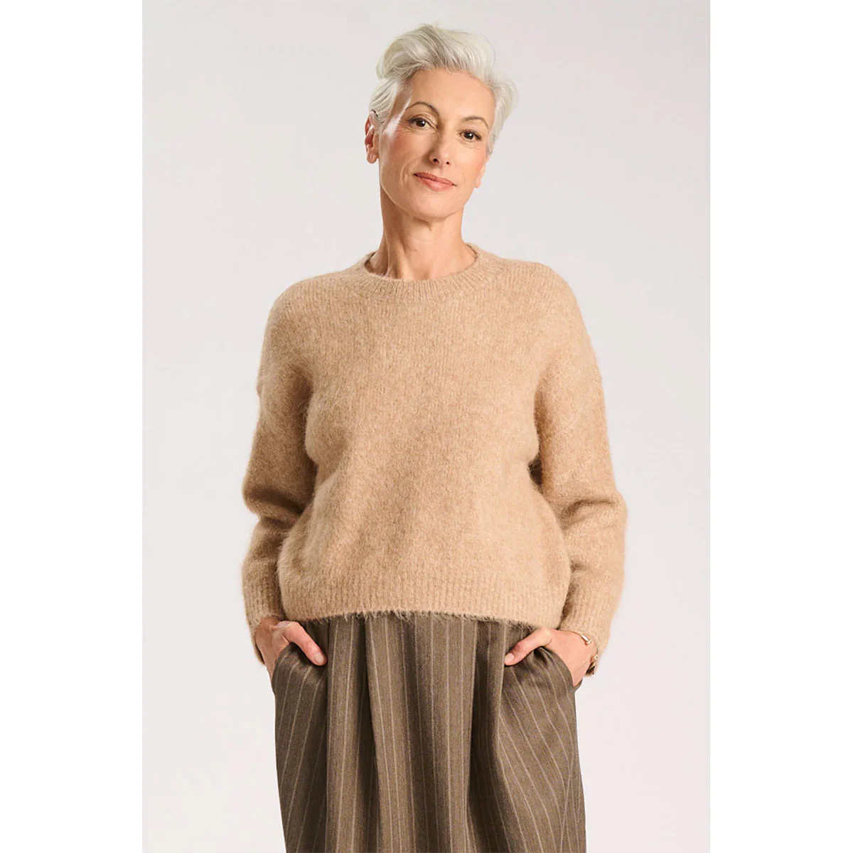 Aspen Knit Sweater Beige - Image 2