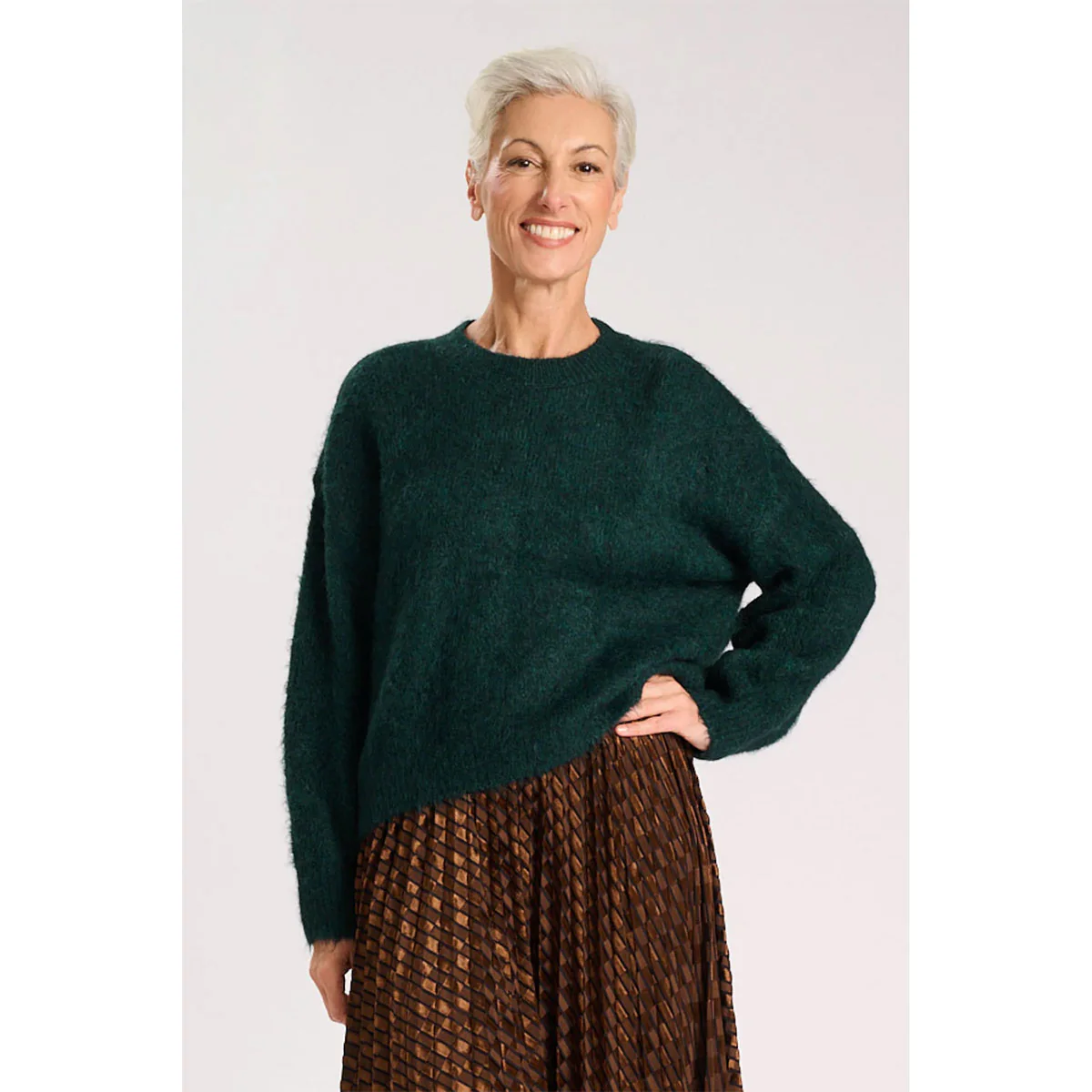 Aspen Knit Sweater Forest - Image 2