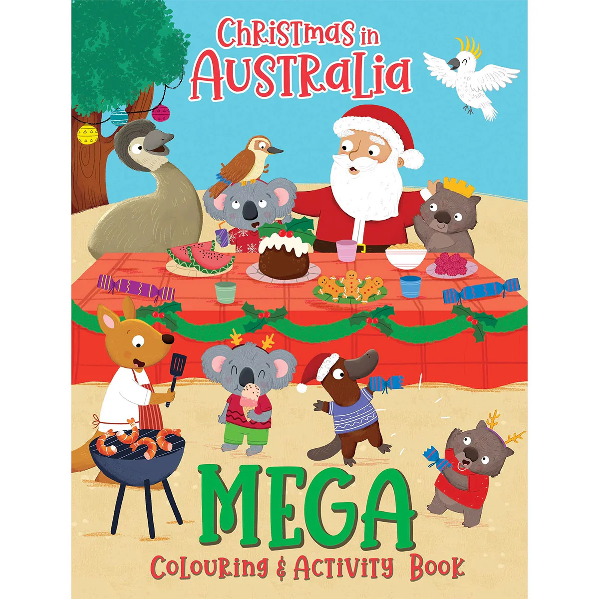 Aussie Christmas Mega Colouring Book