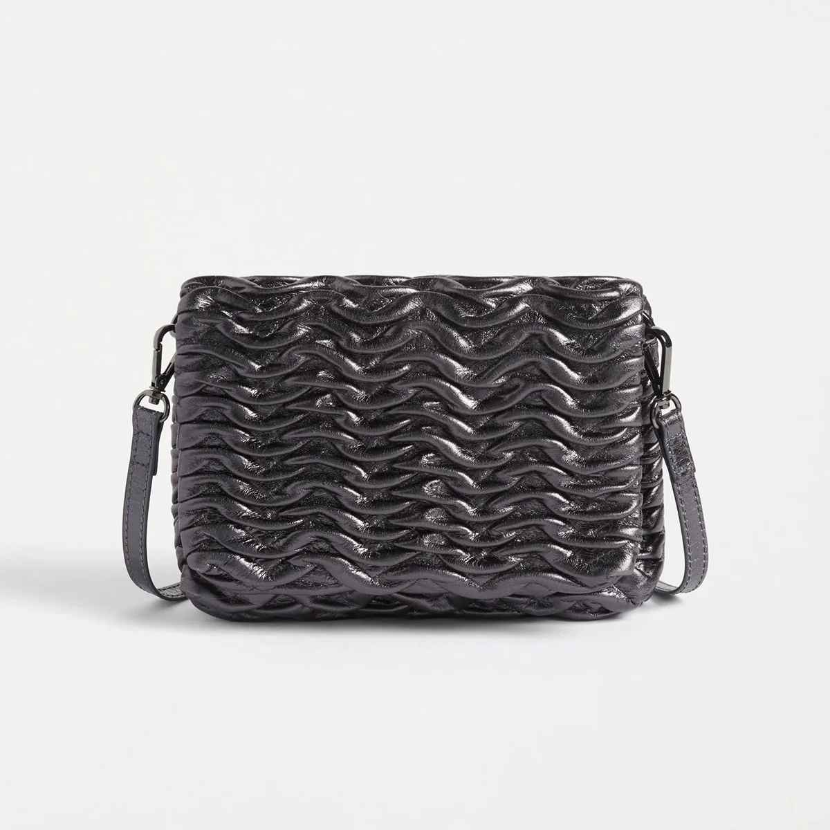 Bag Plissi Gunmetal Crossbody - Elk Accessories