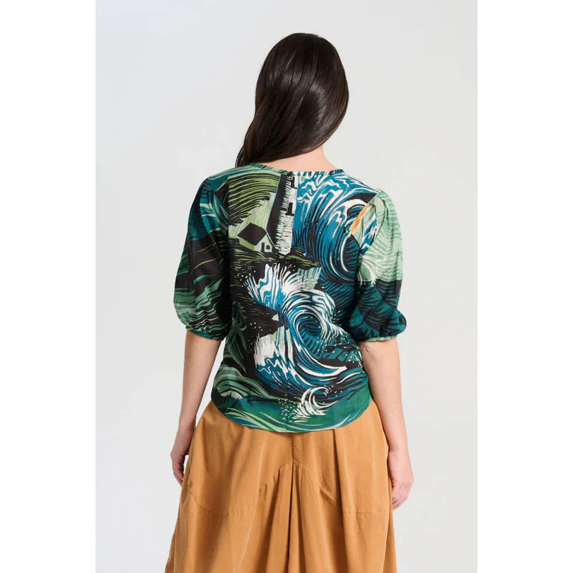 Blouse Isla Tide Cotton Voilet - Olga De Polga - Image 3