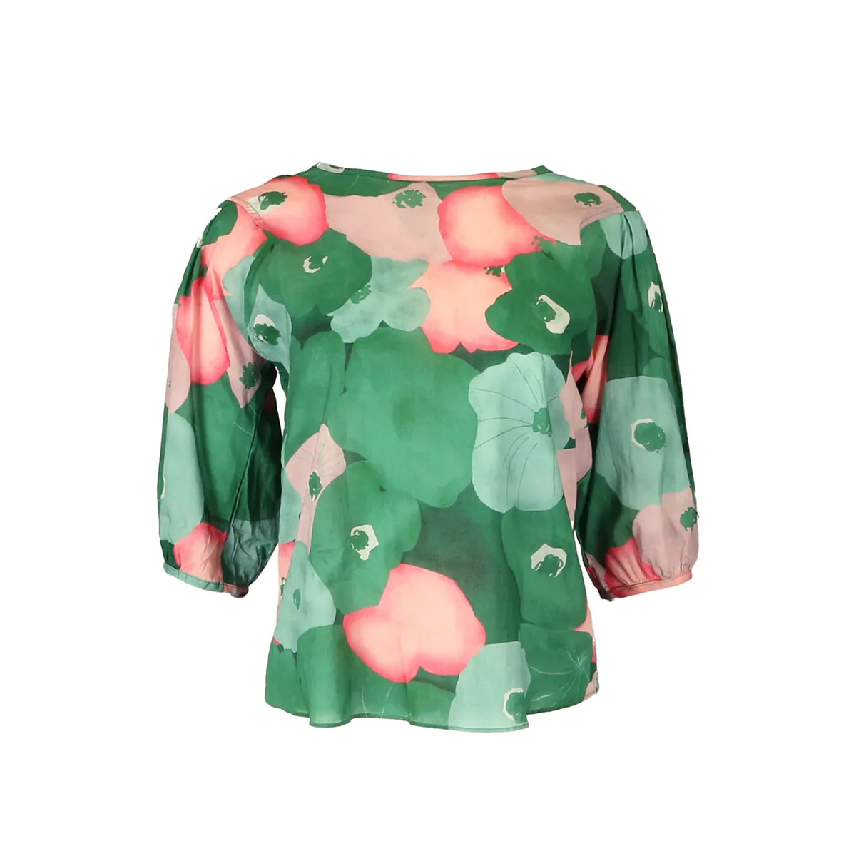 Blouse Zahara Green Cotton Voile - Olga de Polga