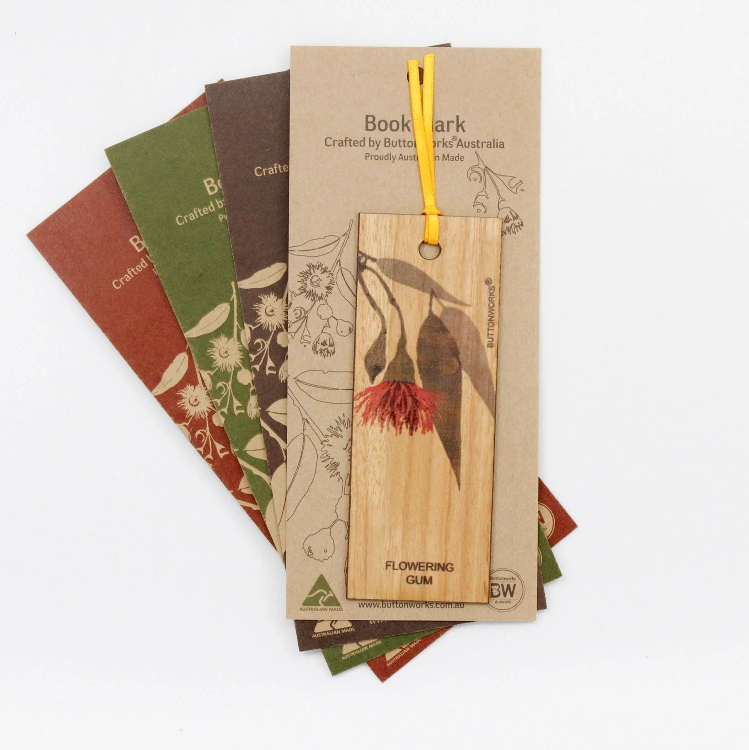 Bookmark Flowering Gum Coloured - Buttonworks - Image 3