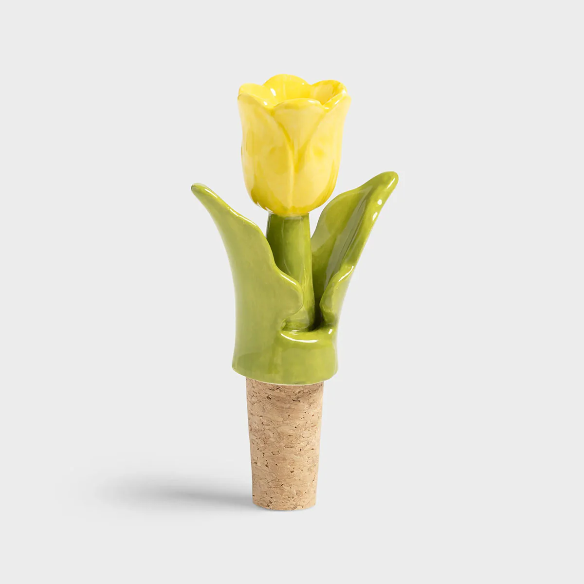 Bottle Stopper Tulip Yellow - Klevering