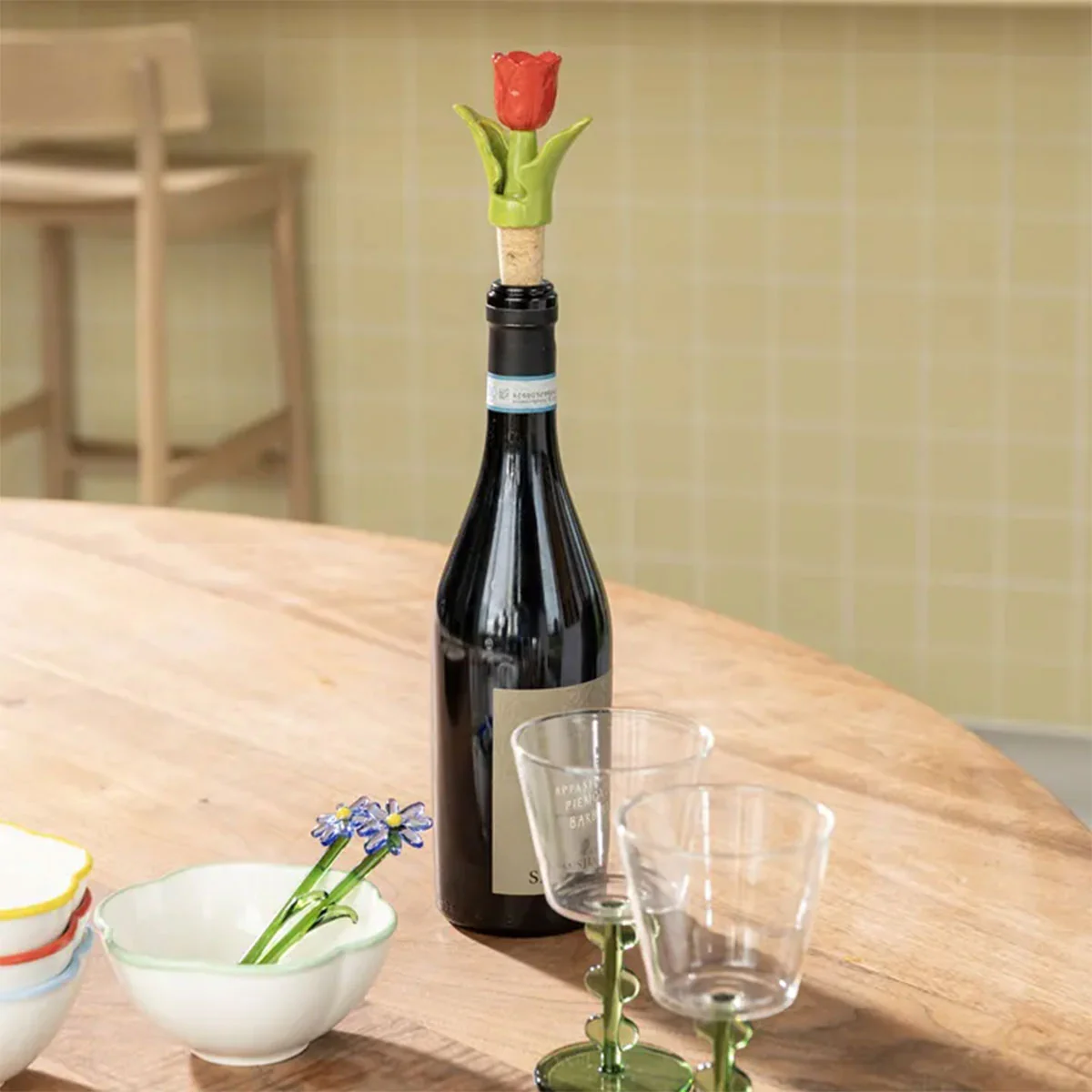 Bottle Stopper Tulip Yellow - Klevering - Image 2