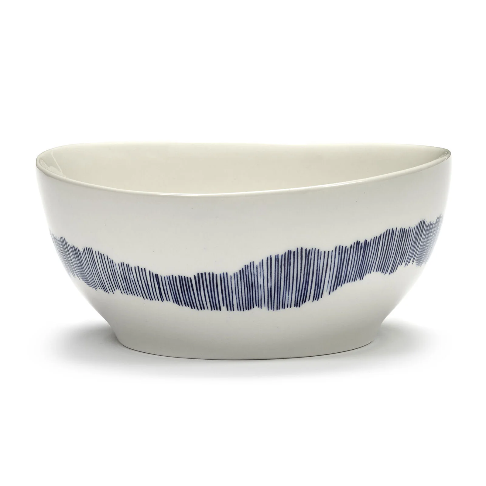 Bowl S White with Blue Stripes FEAST Ottolenghi - Gourmet Brands