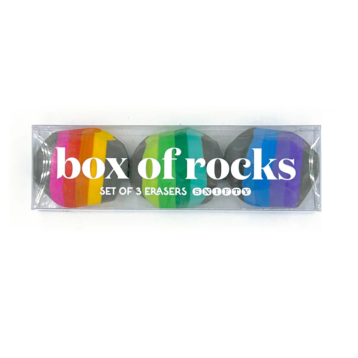 Box of Rocks Erasers - Snifty