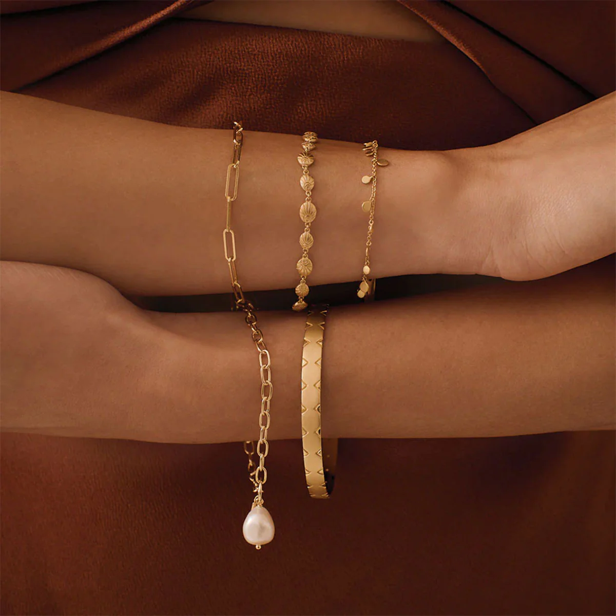 Bracelet Daisy Hill Soul Protector 18KT Yellow Gold Plated - Murkani - Image 2