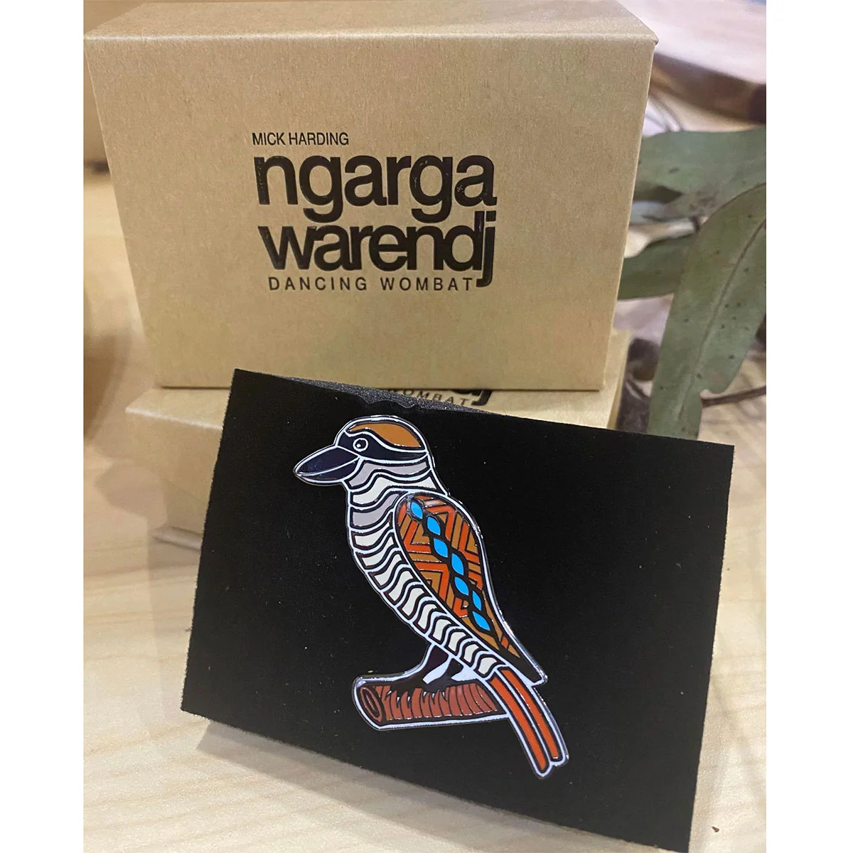 Brooch / Pin Kookaburra - Ngarga Warendj - Image 2