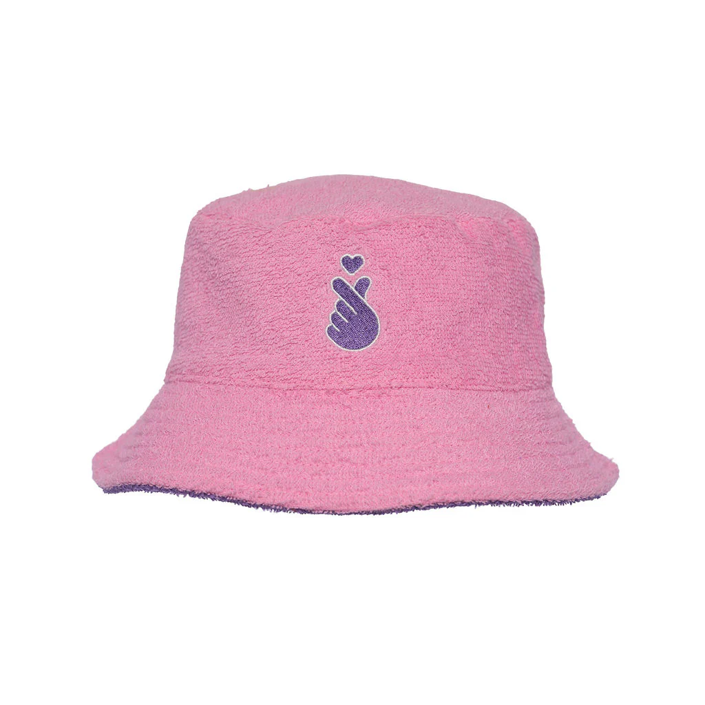 Bucket Hat Pink/Purple Reversible Hallyu - Contain Design Studios - Image 2