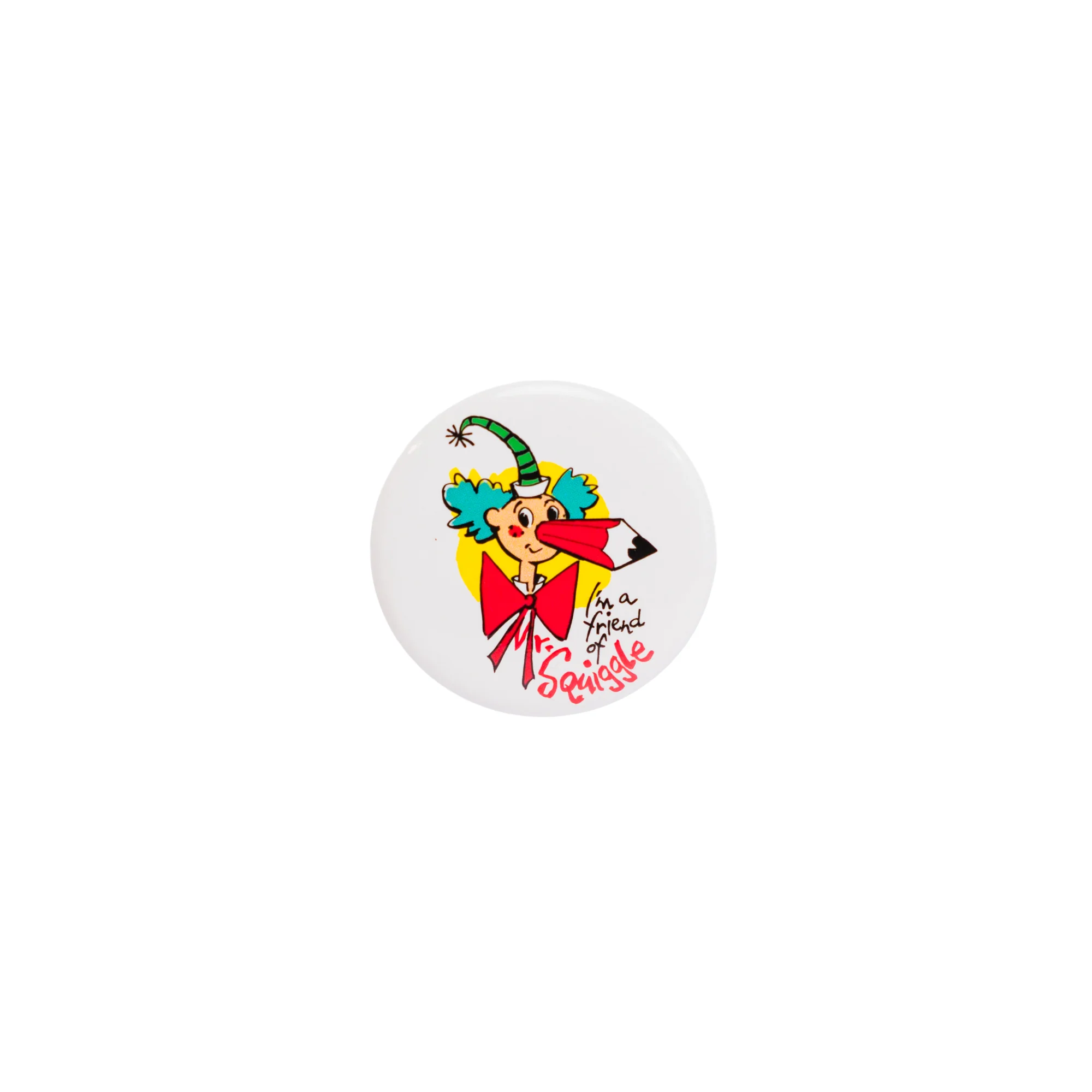 Button Badge I'm a Friend of Squiggle 38mm