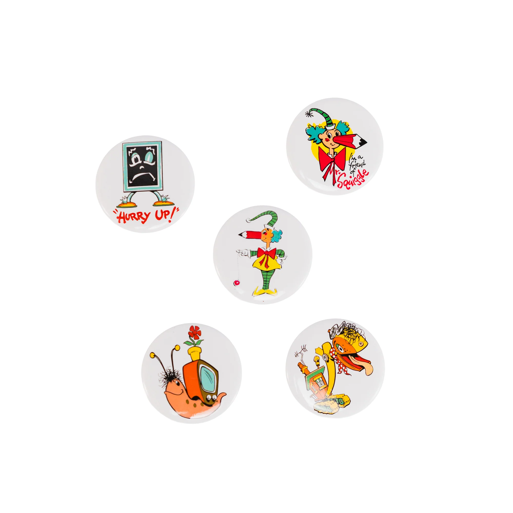 Button Badge Mr. Squiggle with YoYo 38mm - Image 2