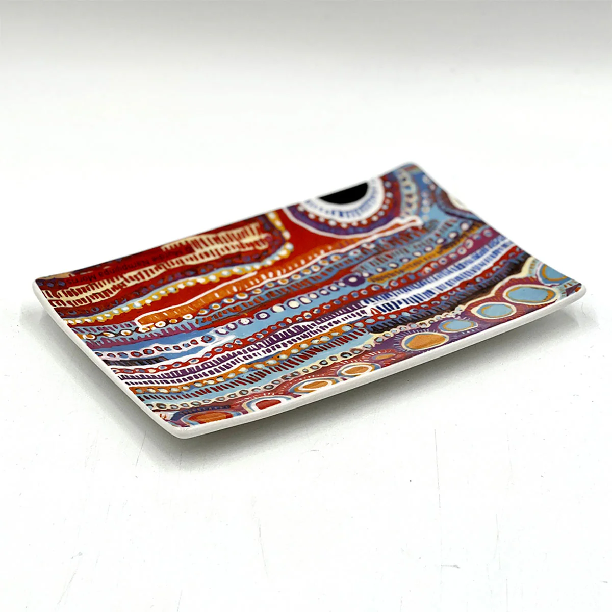 Cake Plate Bone China Artist: Murdie Nampijinpa MORRIS AMNM619 - Better World Arts