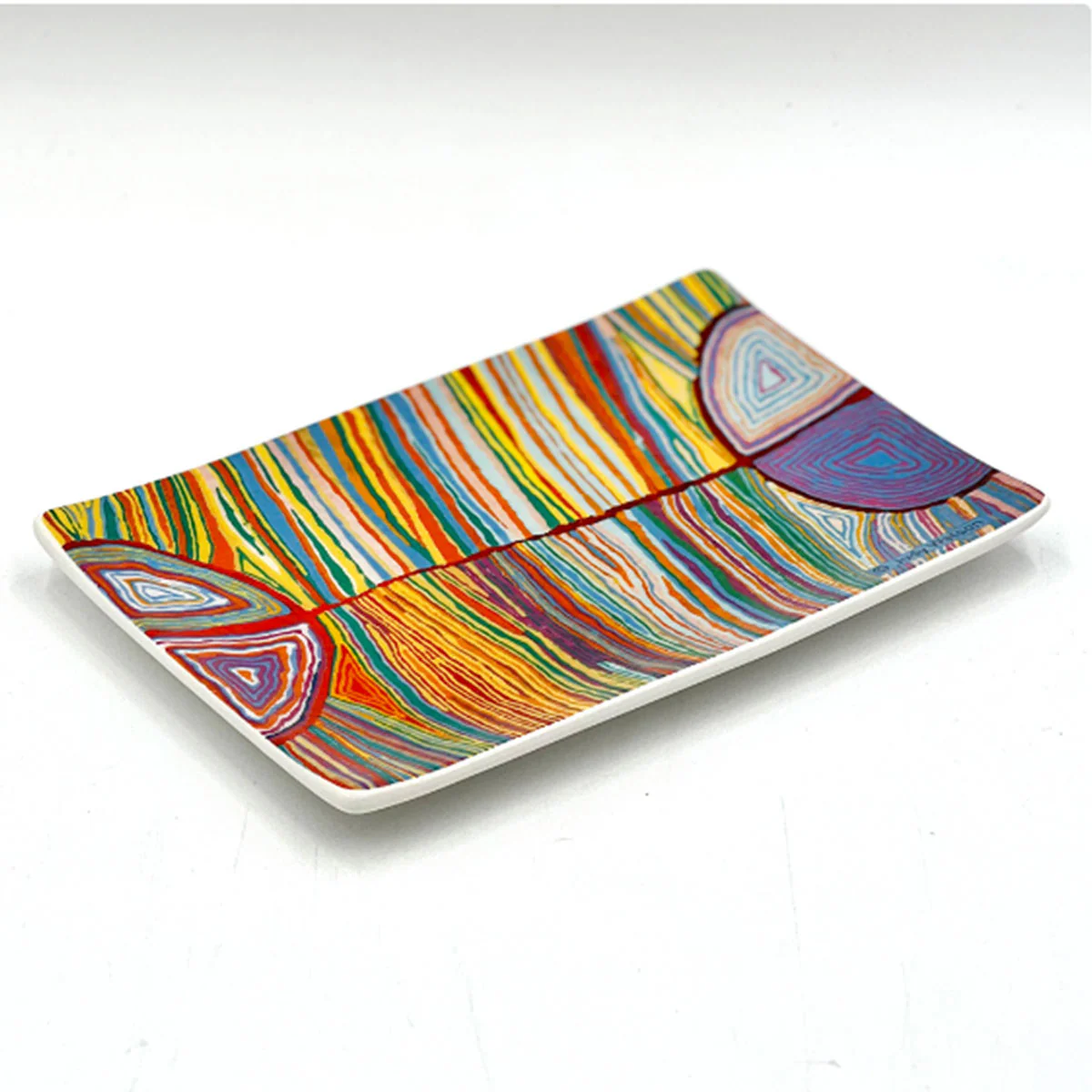 Cake Plate Bone China Judy Watson AJWA696 - Better World Arts