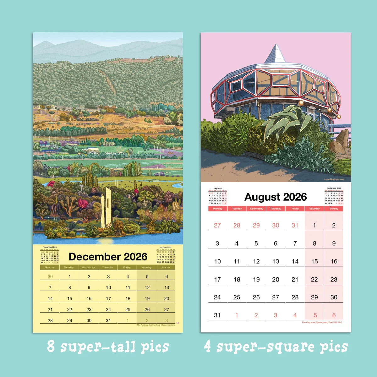Calendar Trevor Dickinson Canberra 2026 - Trevor Dickinson - Image 2