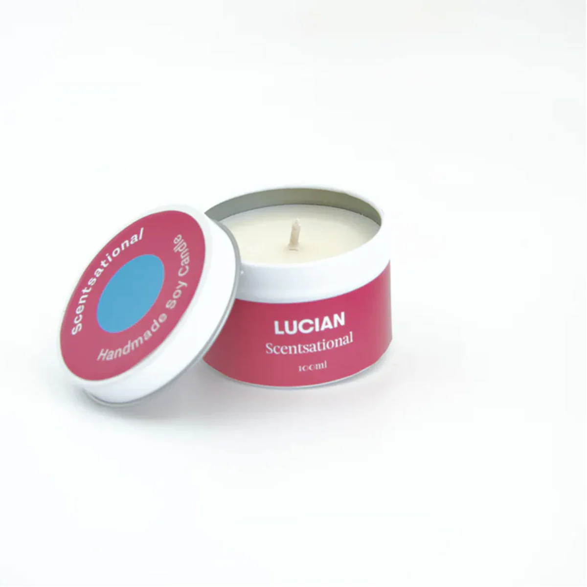 Candle Scentsational Medium Tin - Lucian Candles