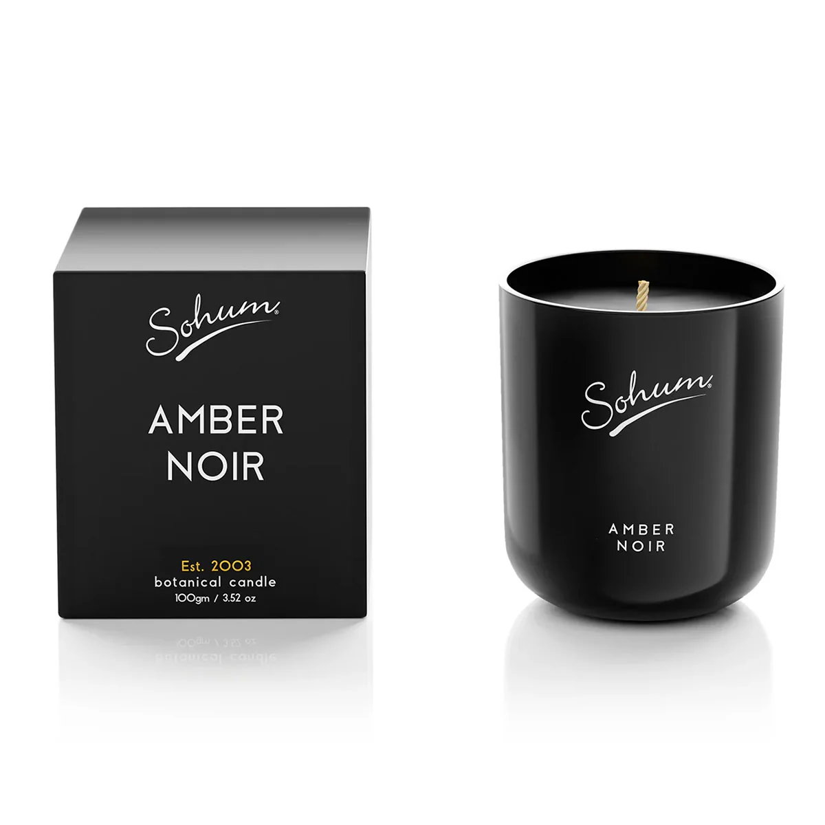Candlette Signature Amber Noir - Sohum