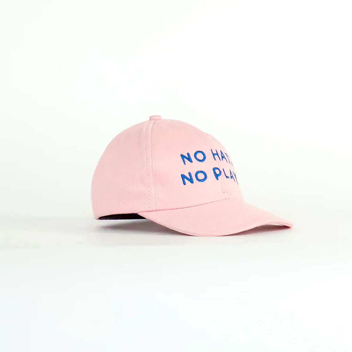 Cap No Hat, No Play Pink with Blue Font