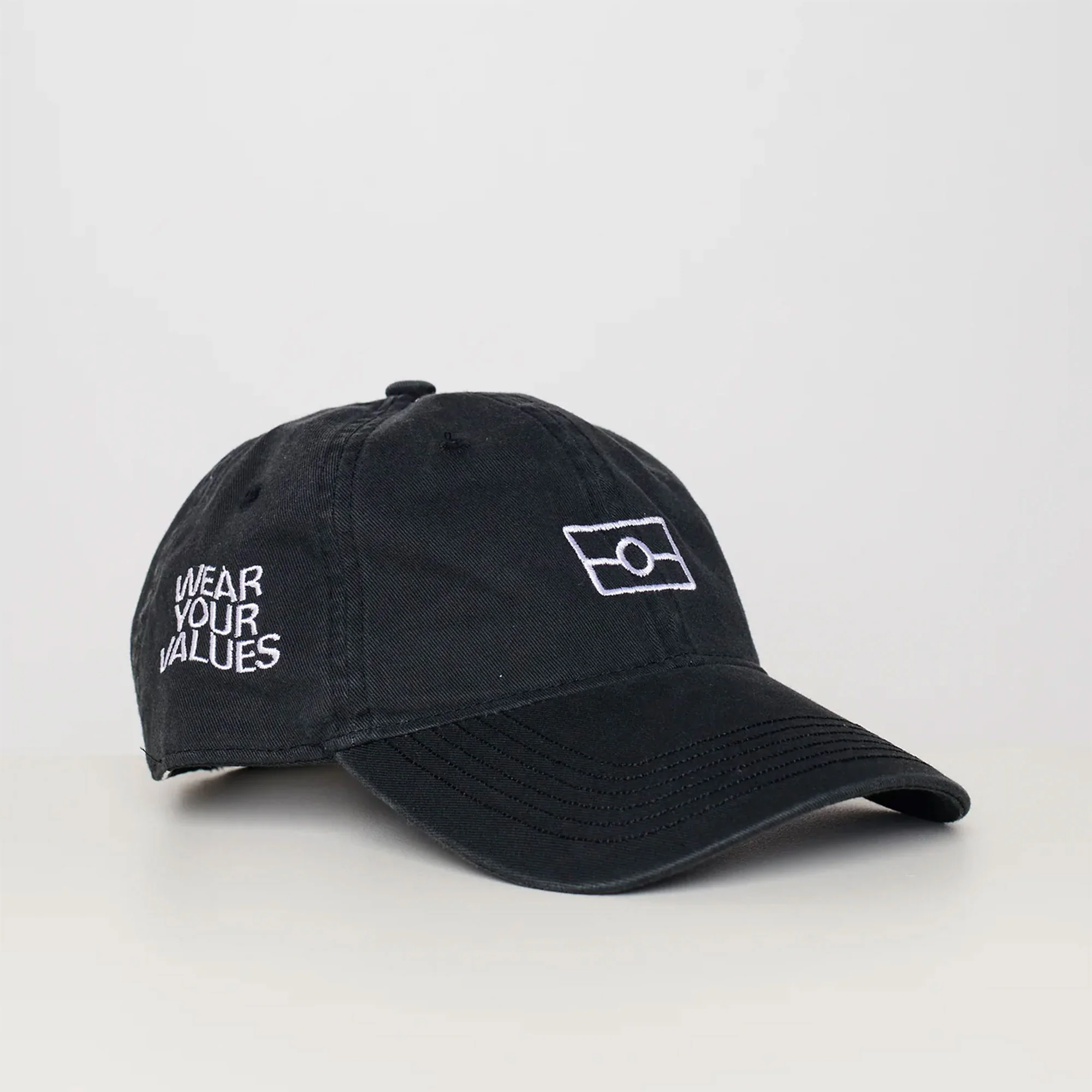 Cap Wear Your Values Empty Flag Black