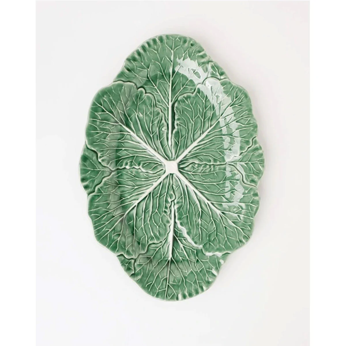 Ceramic Oval Platter Cabbage Green 38x26cm - Coast to Coast