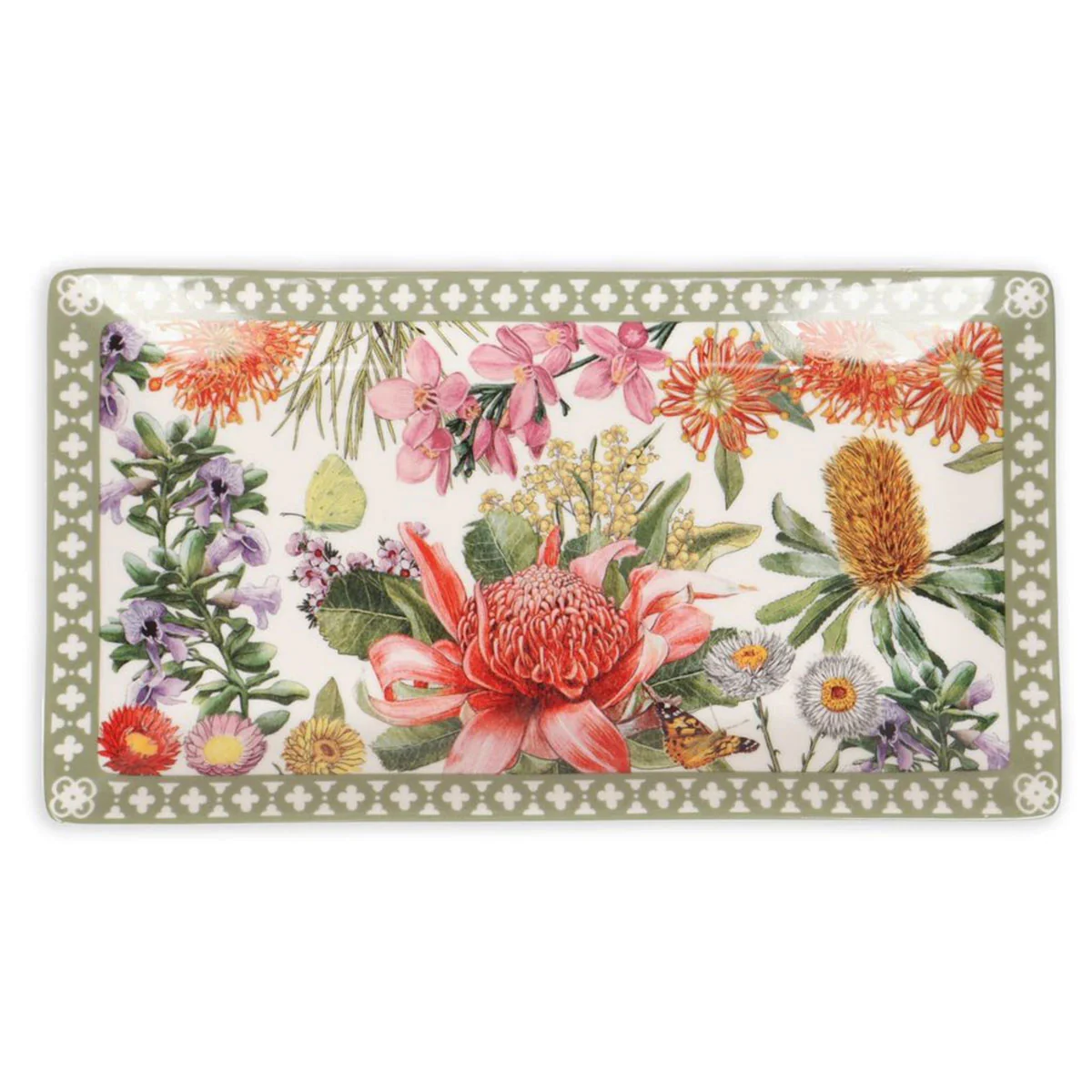 Ceramic Tray Botanical Blooms Large - La La Land