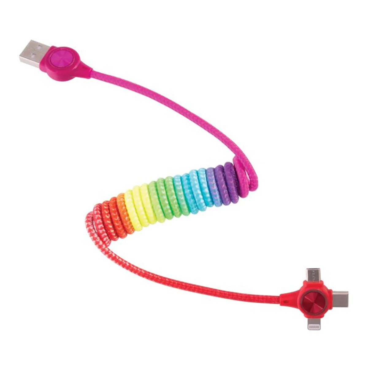 Charging Cable Rainbow Spring 3 in 1 - Isalbi