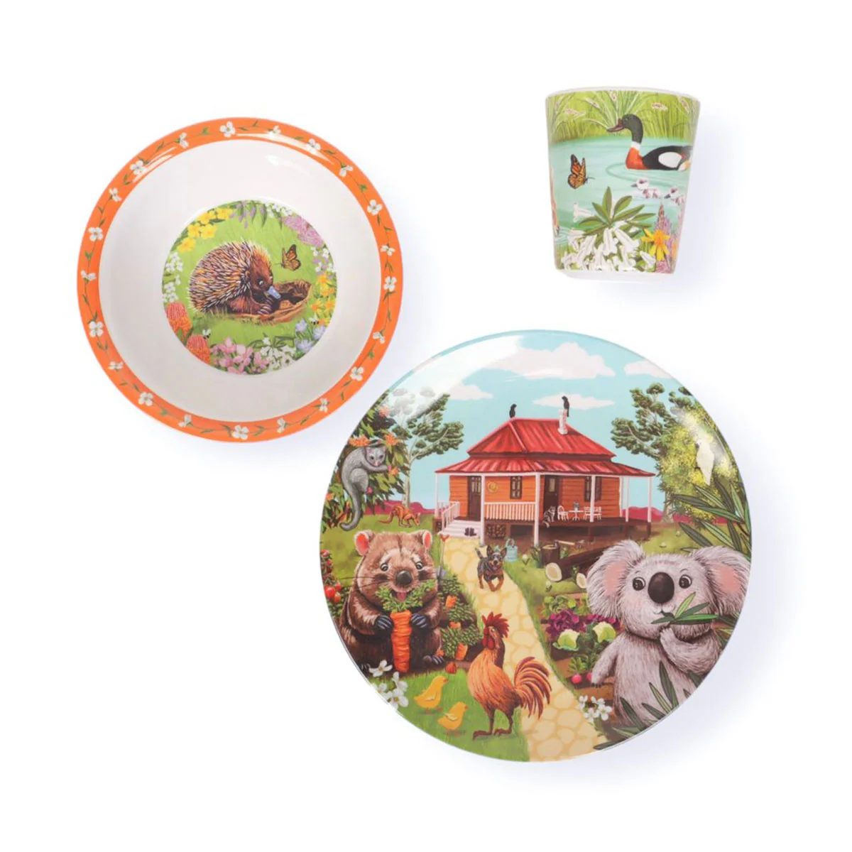 Children's Melamine Set Garden Giggles - La La Land