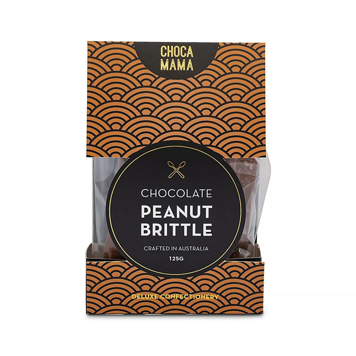 Chocolate Peanut Brittle in Window Box 125g - Chocamama