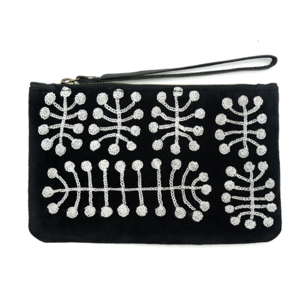 Clutch Velvet with Wrist Strap Mitjili Napurrula - Better World Arts