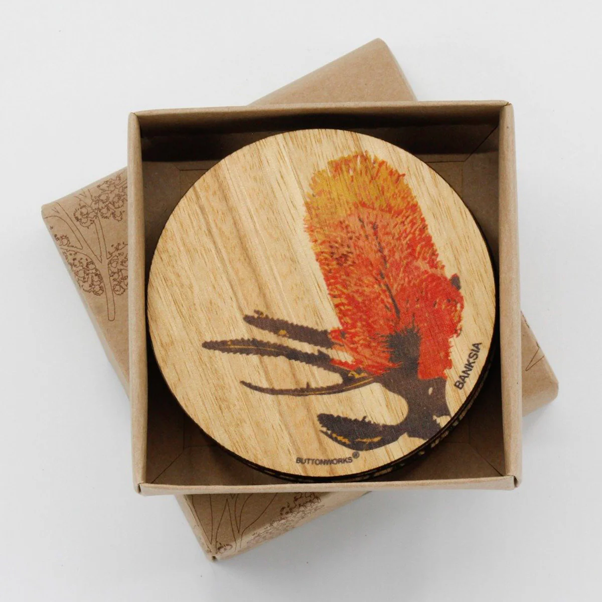 Coaster Coloured Wildflower Set of 6 - Buttonworks - Image 2