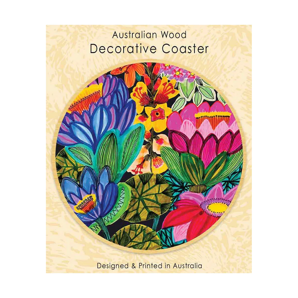 Coaster KK Lotuses Wooden - Aero Images
