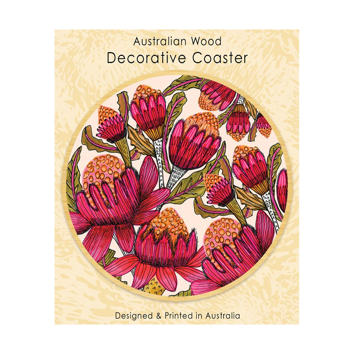 Coaster KK Waratahs Wooden - Aero Images