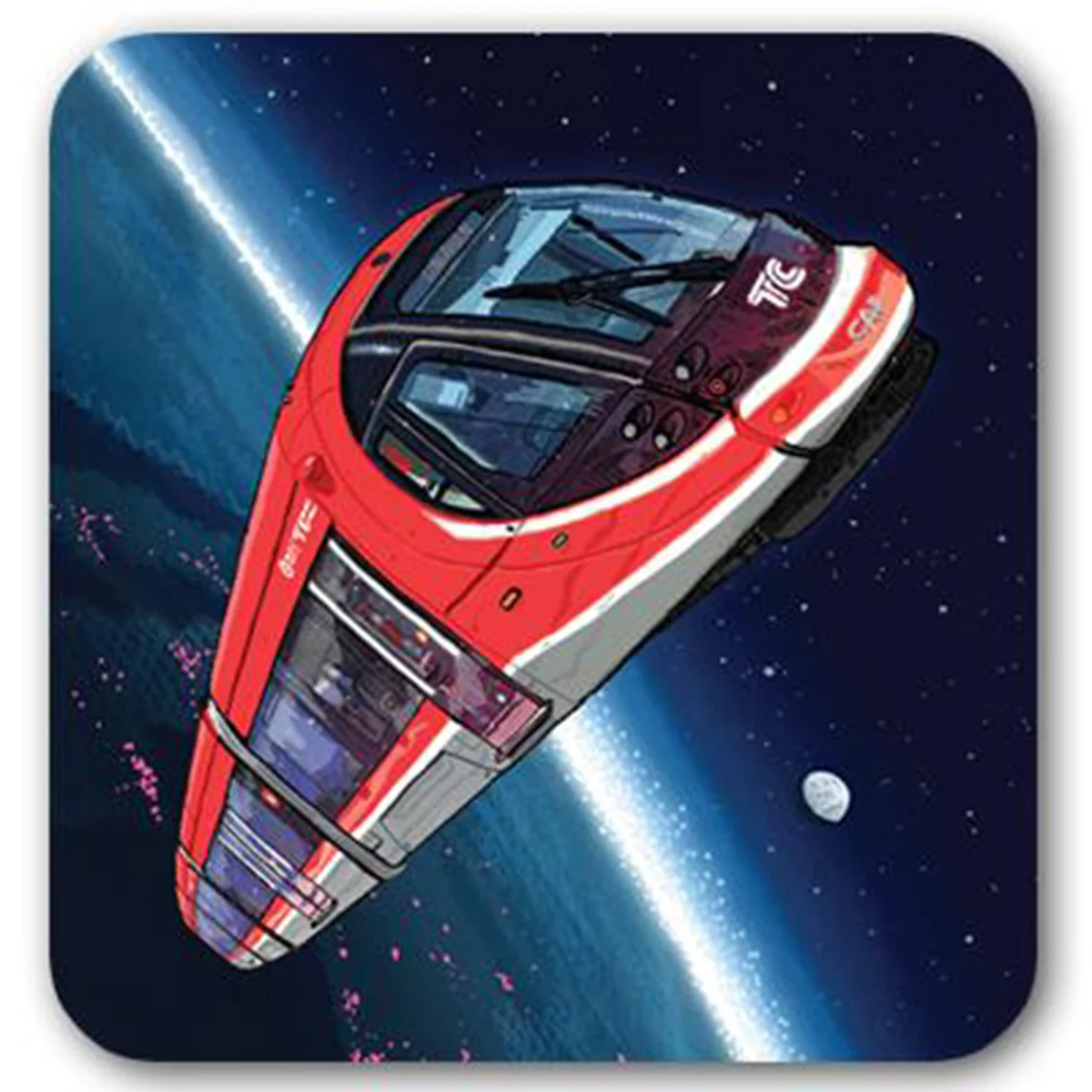 Coaster Set of 4 Canberra in Space - Trevor Dickinson - Image 4