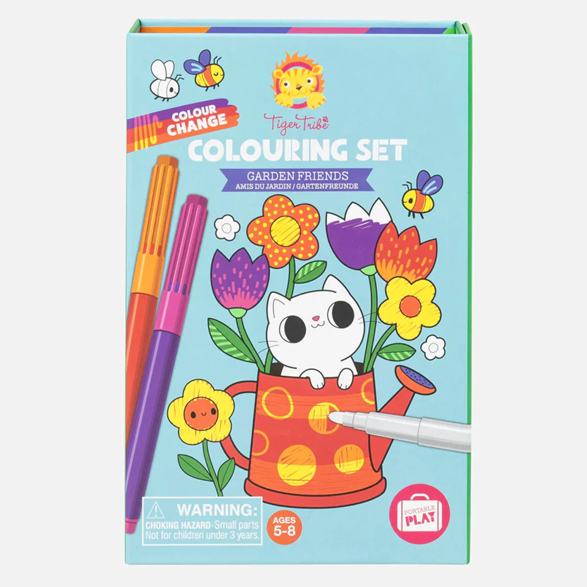 Colour Change Colouring Set Garden Friends - Tiger Tribe