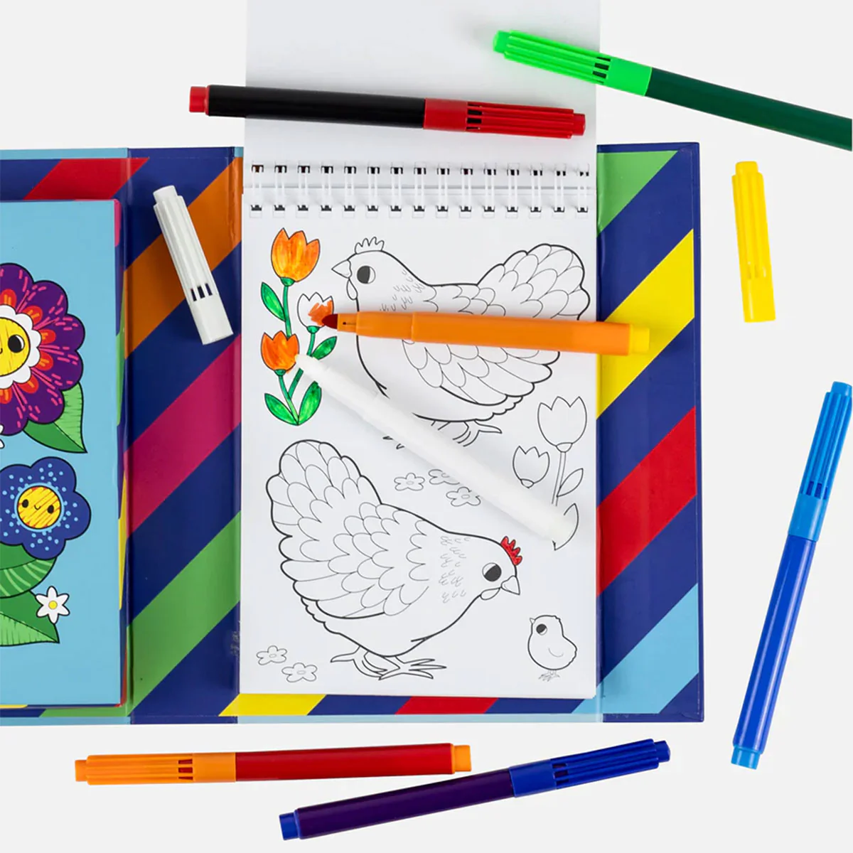 Colour Change Colouring Set Garden Friends - Tiger Tribe - Image 2