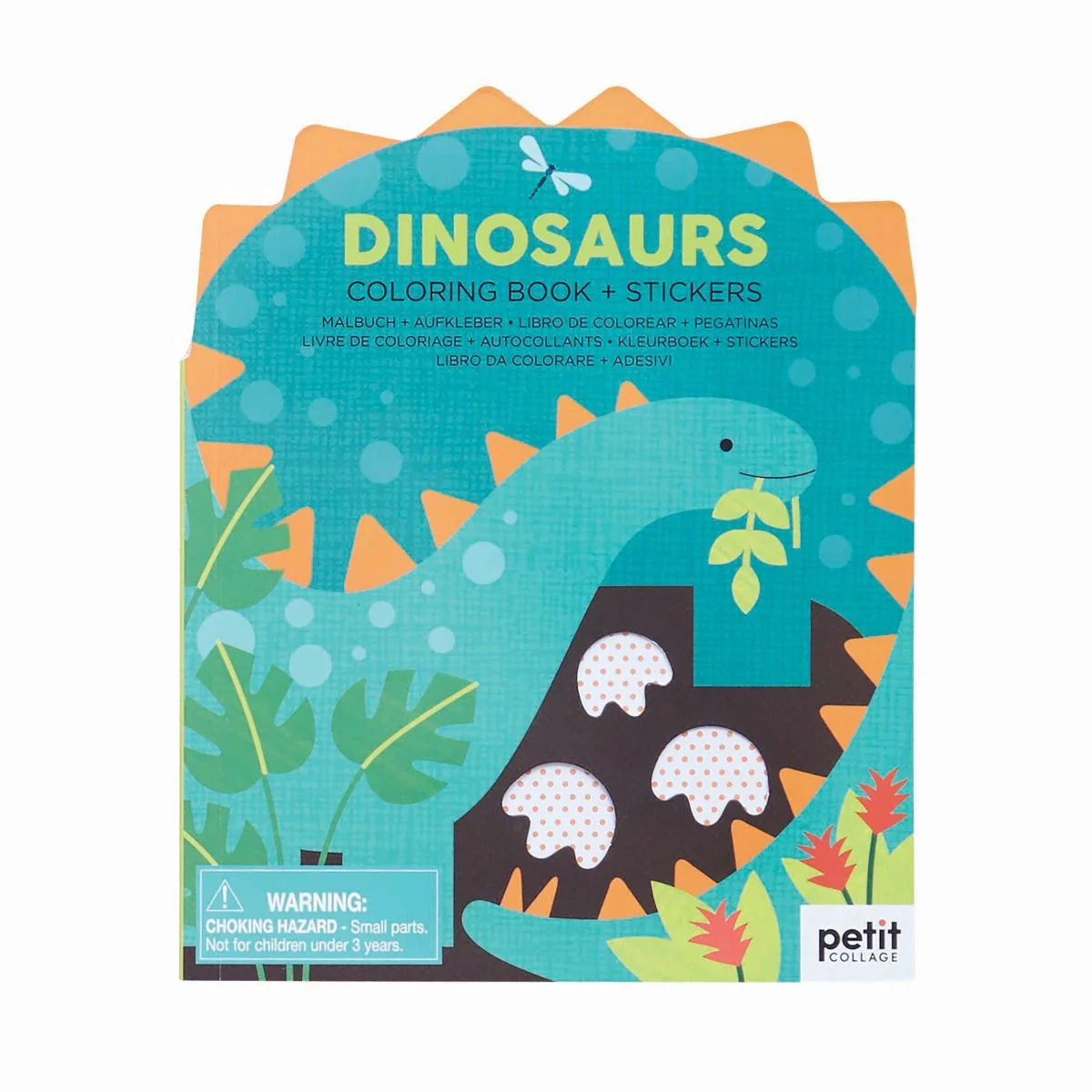 Colouring Book with Sticker Dinosaurs - Isalbi