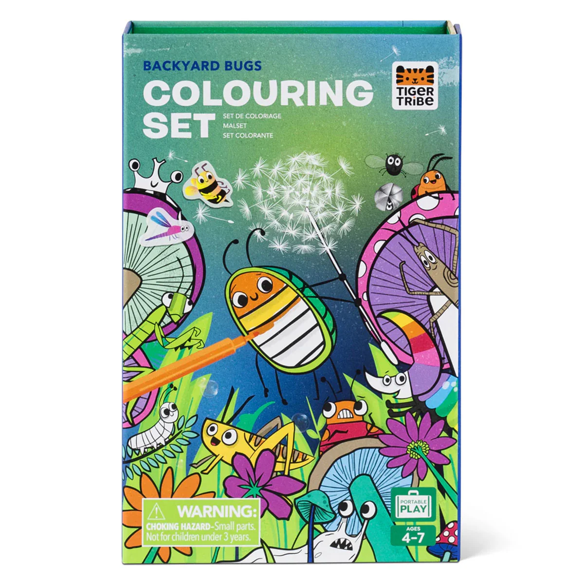Colouring Set Backyard Bugs - Tiger Tribe