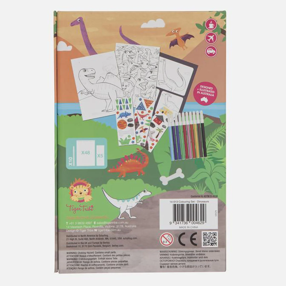 Colouring Set Dinosaurs - Tiger Tribe - Image 4