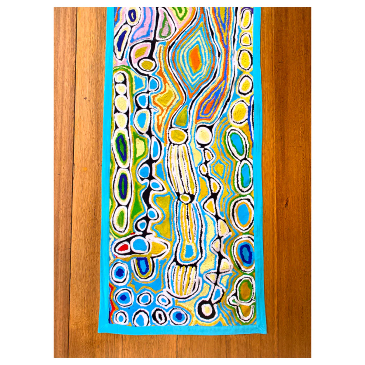 Cotton Table Runner Judy Watson 150 x 45cm - Better World Arts