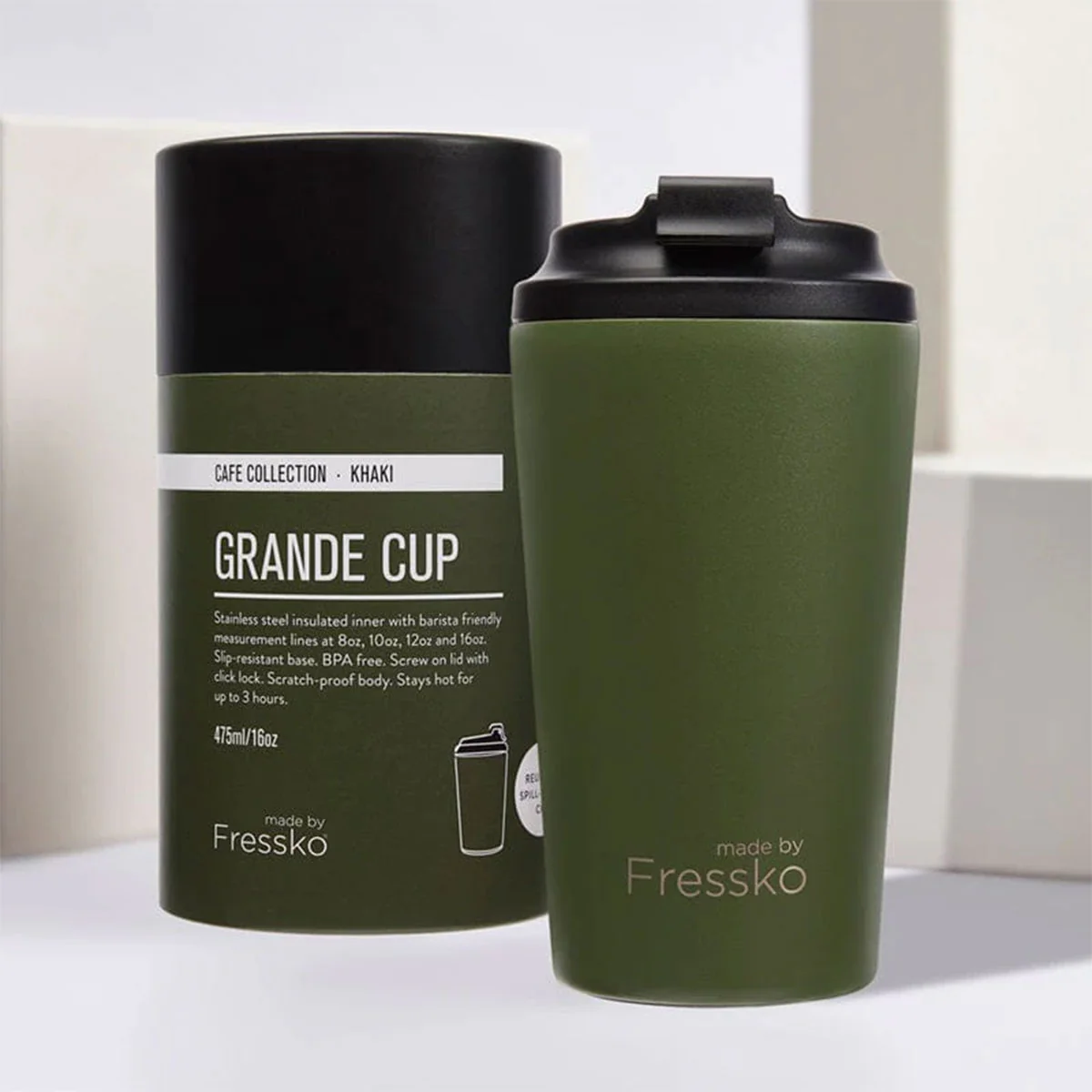 Cup Grande Khaki 475ml - Fressko - Image 3