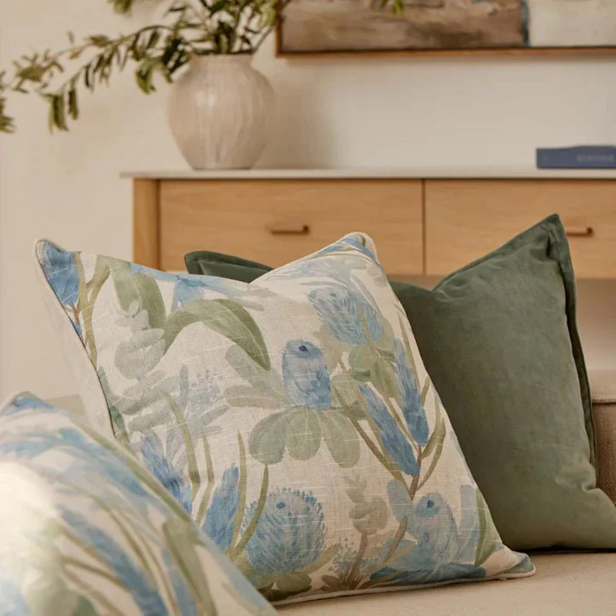 Cushion Sanders Blue 50cm - Madras Link - Image 2
