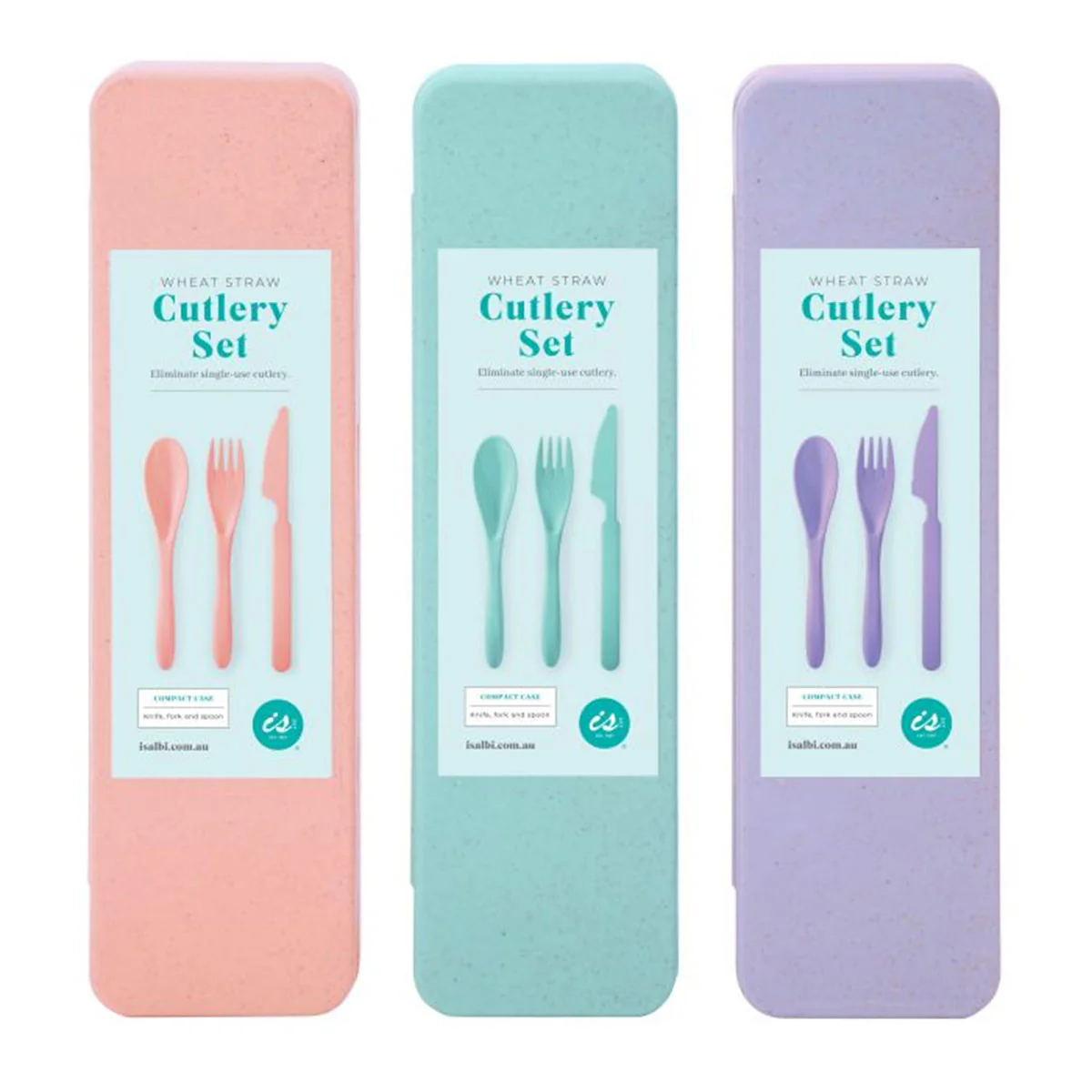 Cutlery Set Wheat Straw Sorbet - Isalbi